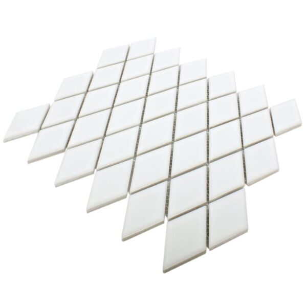 Mattonella in Ceramica bianca a forma di Rombo per la sublimazione - immagine 3