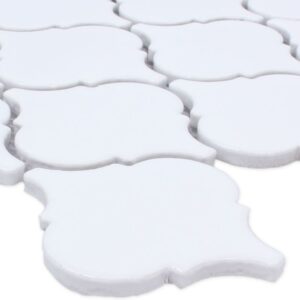 Mattonella in Ceramica bianca a forma di Giglio per la sublimazione