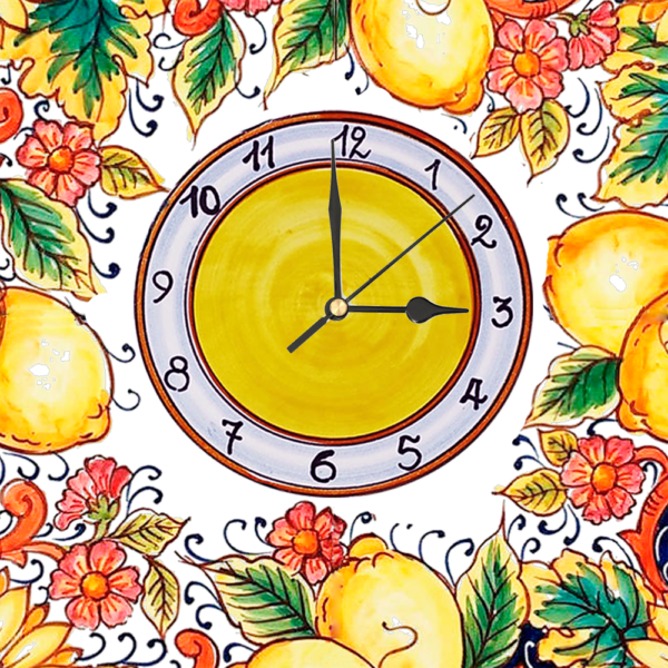 Orologio Piastrella in Ceramica con Stampa di Vari Decori di cm 15 x 15 - immagine 11