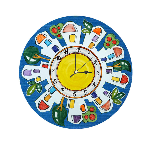 Orologio Tondo in Terracotta da Tavolo con Stampa Decori Assortiti Ø 10 - immagine 14