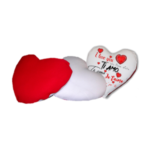Cuscino cuore (incluso imbottitura) per la Sublimazione