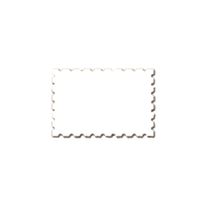 Francobollo in MDF 3 mm. di cm 11x8 per la sublimazione