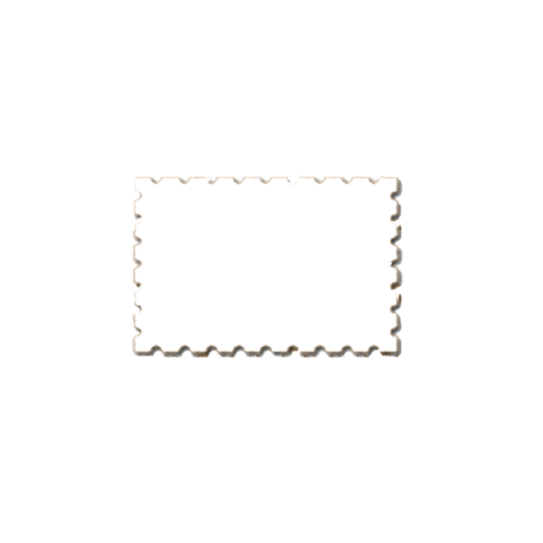 Francobollo in MDF 3 mm. di cm 11x8 per la sublimazione