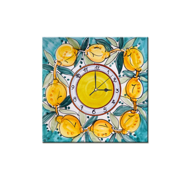 Orologio Piastrella in Ceramica con Stampa di Vari Decori di cm 15 x 15 - immagine 10