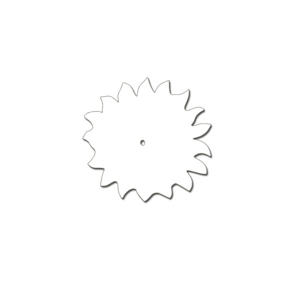 Orologio MDF Sagomato cm. 20x20 con meccanismo e lancette - immagine 9