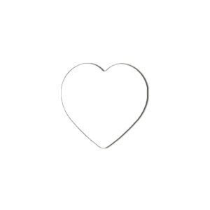 Cuore resina cm 15x15 circa per la sublimazione