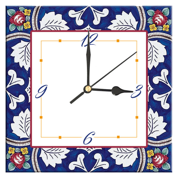 Orologio Piastrella in Ceramica con Stampa di Vari Decori di cm 15 x 15 - immagine 13
