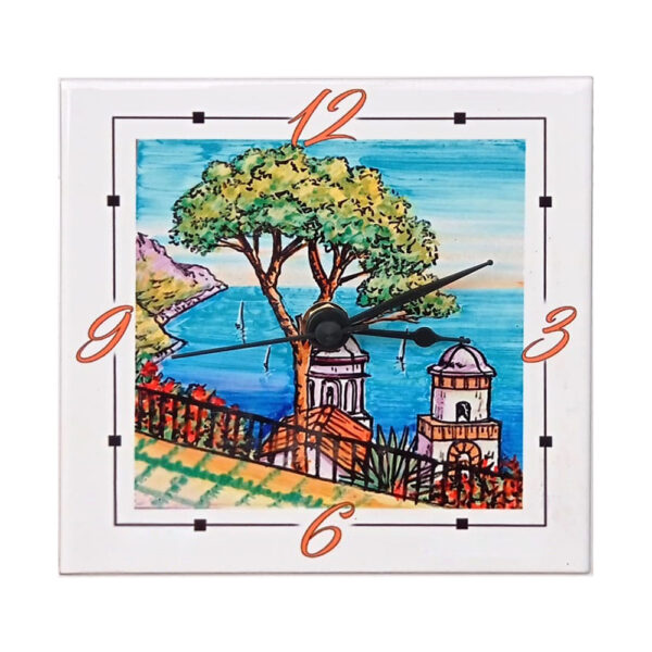 Orologio Piastrella in Ceramica con Stampa di Vari Paesaggi di cm 30x30 - immagine 11
