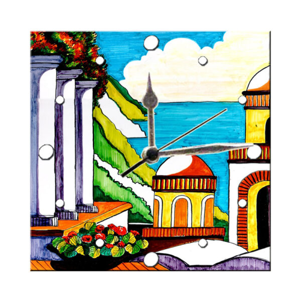 Orologio Piastrella in Ceramica con Stampa di Vari Paesaggi di cm 30x30 - immagine 8