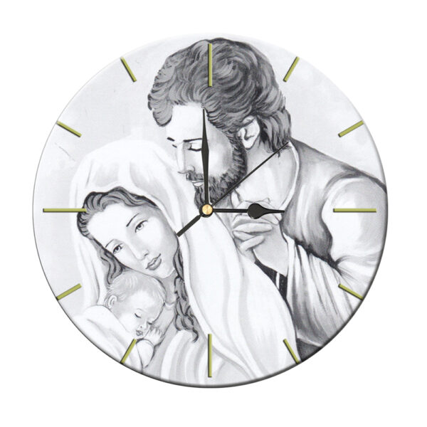 Orologio Tondo in Terracotta da Tavolo con Stampa Decori Assortiti Ø 10 - immagine 9