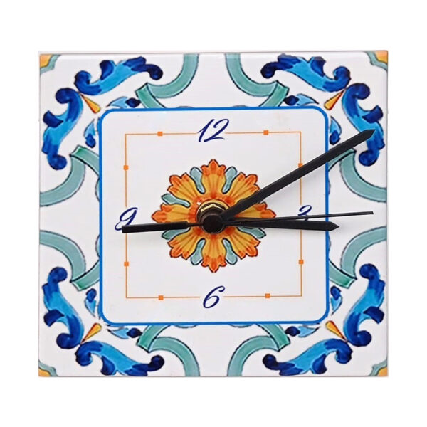 Orologio Piastrella in Ceramica con Stampa di Vari Decori di cm 15 x 15 - immagine 17