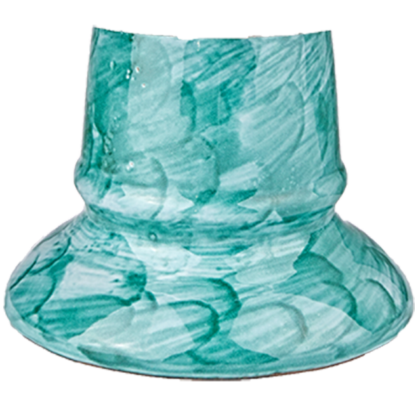 Lampada ad olio da tavolo, con base in ceramica decorata a mano. Cod. Positano - immagine 13