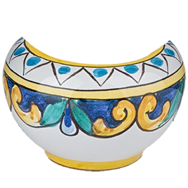 Lampada ad olio da tavolo, con base in ceramica decorata a mano. Cod. Positano - immagine 6