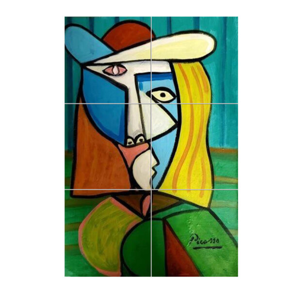 Quadro Mosaico di Varie Misure, con 6 mattonella in Ceramica con Stampe Varie della linea Arte - immagine 8