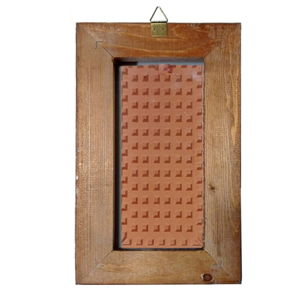 Mattonella con Stampa dei Vari Mestieri in terracotta di cm. 10x20 con cornice in legno. - immagine 43