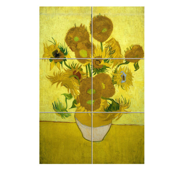 Quadro Mosaico di Varie Misure, con 6 mattonella in Ceramica con Stampe Varie della linea Arte - immagine 10