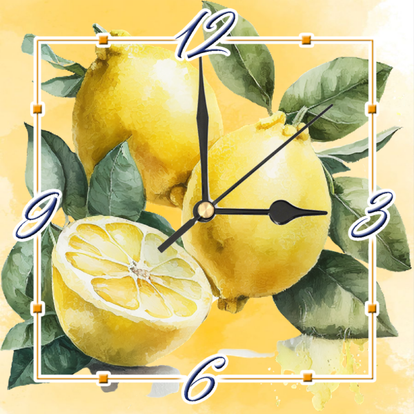 Orologio Piastrella in Ceramica con Stampa linea Arte di cm 15x15 - immagine 5