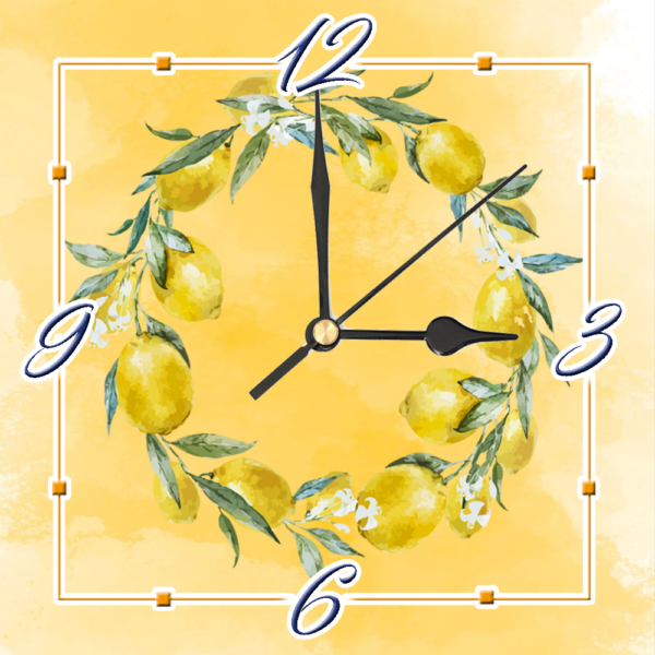 Orologio Piastrella in Ceramica con Stampa linea Arte di cm 15x15 - immagine 6