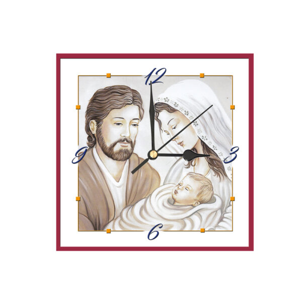 Orologio Piastrella in Ceramica con Stampa linea Arte di cm 15x15 - immagine 8