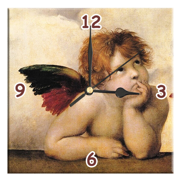 Orologio Piastrella in Ceramica con Stampa linea Arte di cm 15x15 - immagine 9