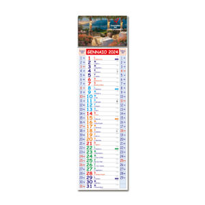 Calendario Olandese con guaches legno cm. 10x15 e stampa personalizzata. A partire da € 1,00