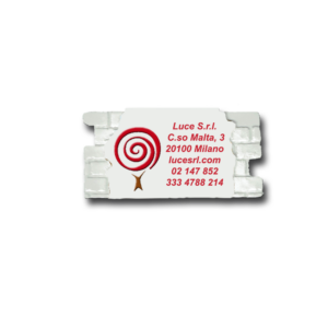 Magnete in resina a forma di muretto allungato e grafica personalizzata. A partire da € 0,75