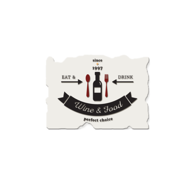 Magnete in resina a forma di muretto sfrangiato e grafica personalizzata. A partire da € 0,75