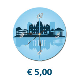 Orologio Tondo in Terracotta Ø cm. 10 con stampa personalizzata € 5,00/cad.