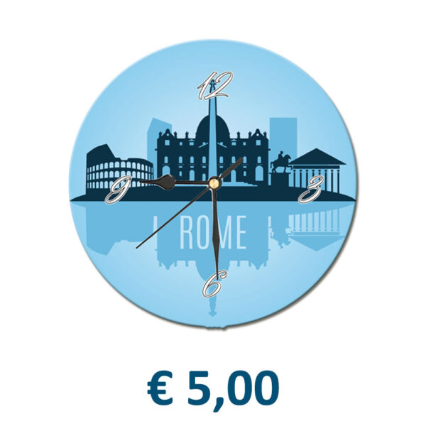 Orologio Tondo in Terracotta Ø cm. 10 con stampa personalizzata € 5,00/cad.