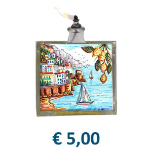 Lampada ad Olio Cubo 100 ml con applicazione in MDF/Plexiglass/Mattonella e stampa personalizzata € 5,00/cad.