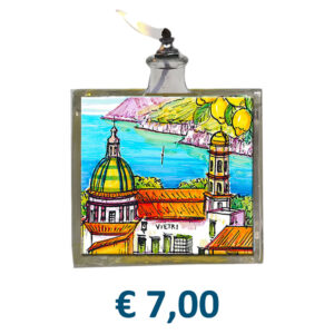 Lampada ad Olio Cubo 200 ml con applicazione in MDF/Plexiglass/Mattonella e stampa personalizzata € 7,00/cad.