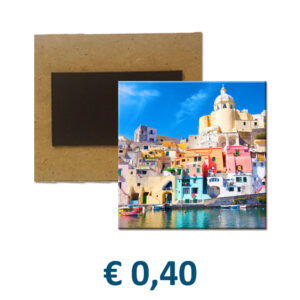 Magnete in MDF cm. 7x7 con stampa personalizzata € 0,40/cad.