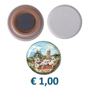 Magnete Piattino in Terracotta Ø 5 con stampa personalizzata € 1,00/cad.