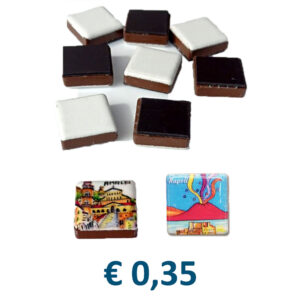 Magnete in Ceramica cm. 2,5x2,5 con stampa personalizzata € 0,35/cad.