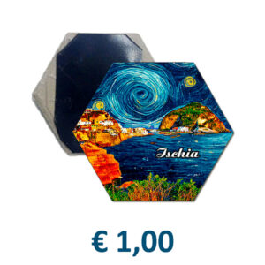 Magnete in Ceramica esagono con stampa personalizzata € 1,00/cad.