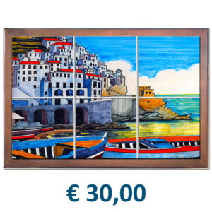 Mosaico cm. 60x40 con 6 Mattonella in Ceramica cm. 20x20 e cornice in Legno con stampa personalizzata € 30,00