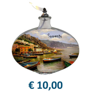 Lampada ad Olio 500 ml di varie Forme con stampa interna personalizzata € 10,00/cad.